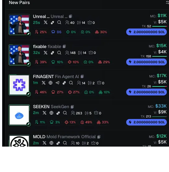 Tampilan feed Pulse di terminal Axiom