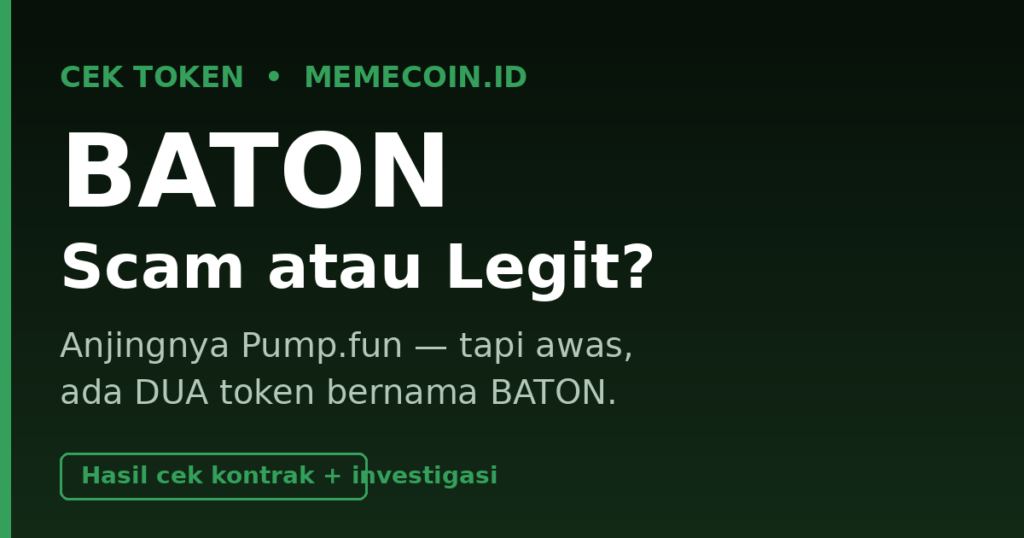 Baton Cek Token