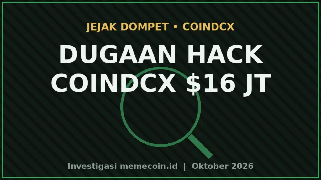 Thumbnail Coindcx Dituduh Kena Hack Lagi, Exchange Bantah: Bedah Aliran $16 Juta Yang Bikin Geger X