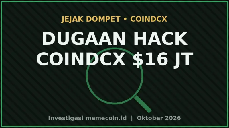 Thumbnail Coindcx Dituduh Kena Hack Lagi, Exchange Bantah: Bedah Aliran $16 Juta Yang Bikin Geger X