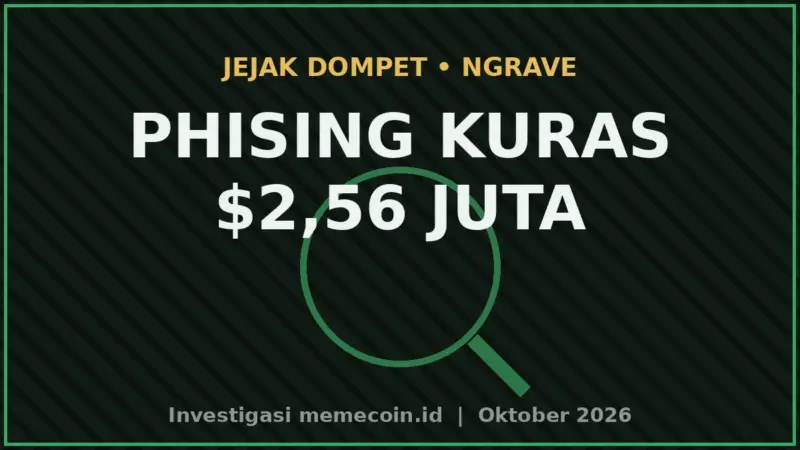 Thumbnail Phishing Lewat Notifikasi Palsu Kuras $2,56 Juta Dari Pengguna Ngrave, Hardware Wallet Nya Tidak Diretas