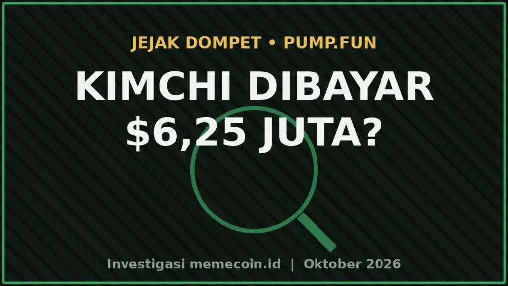 Thumbnail Kimchi Diduga Terima $6,25 Juta Token Pump Untuk Endorse Pump