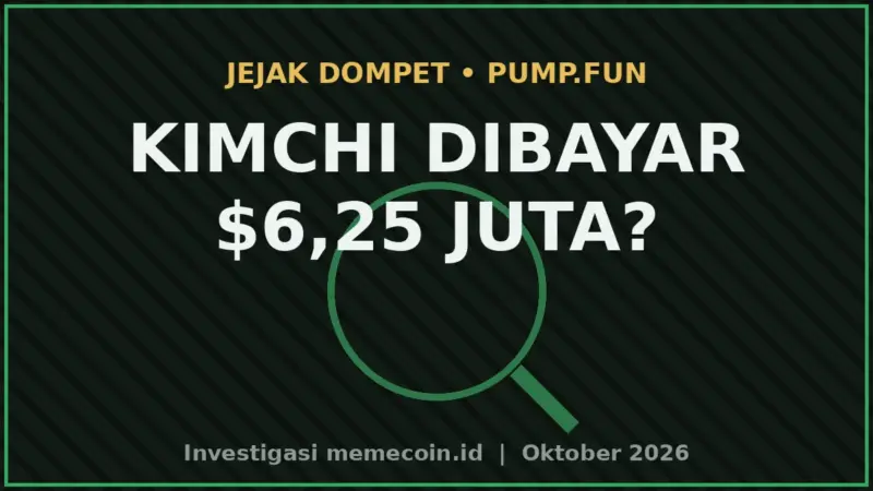 Thumbnail Kimchi Diduga Terima $6,25 Juta Token Pump Untuk Endorse Pump